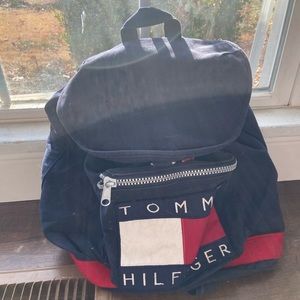 vintage 90s Tommy drawstring backpack